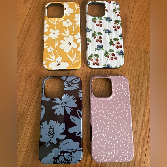Burga new IPhone 16 Pro Max Phone cases. Brand new with dust covers.